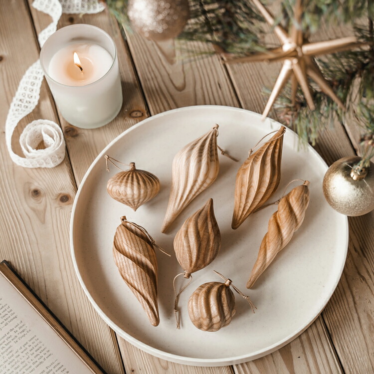 楽天市場】【送料無料】【選べる3種】木製 クリスマスオーナメント