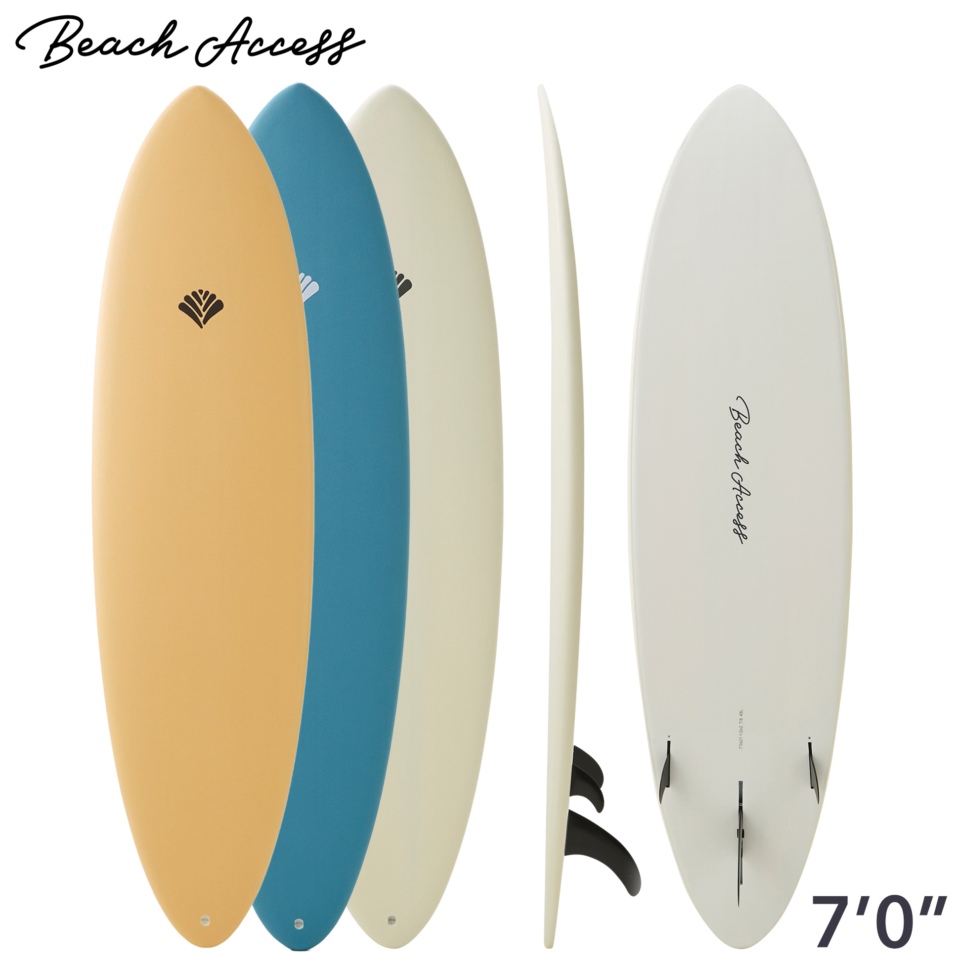 楽天市場】ソフトボード サーフボード ミッドレングス Beach Access
