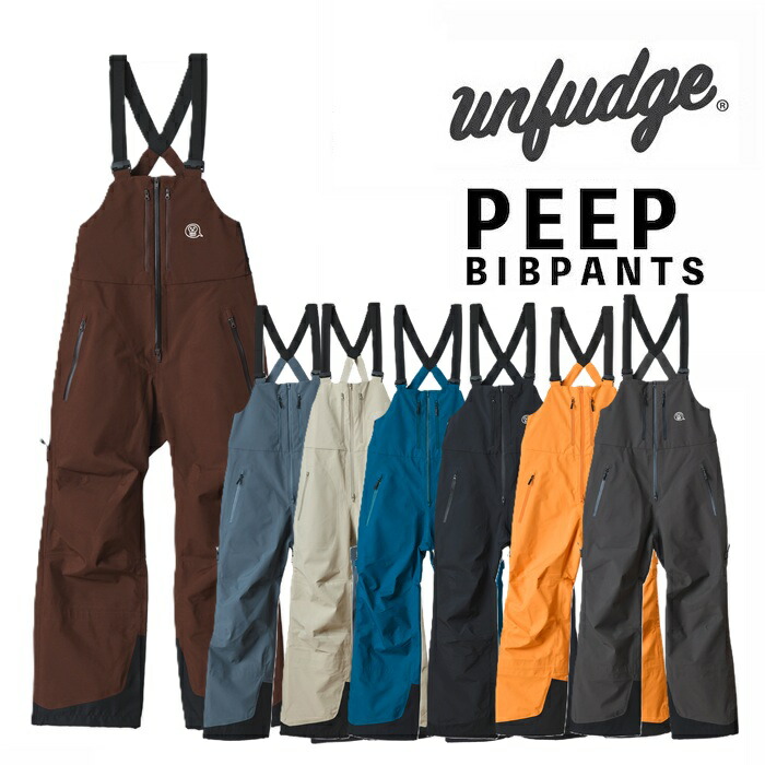 楽天市場】26-27 UNFUDGE アンファッジ PEEP BIB PANTS ピープ ビブ