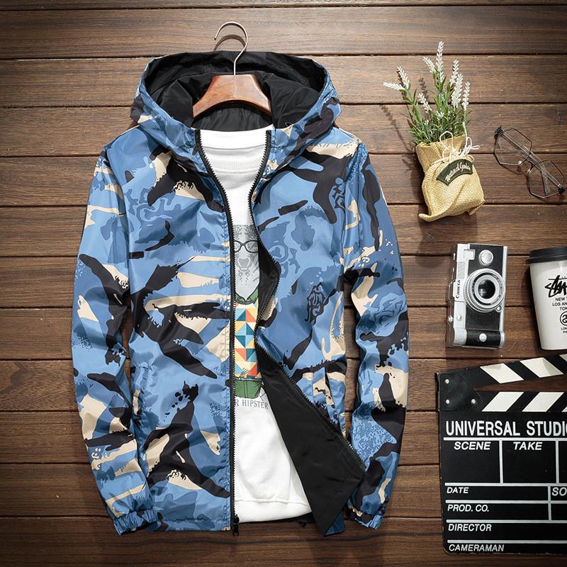 楽天市場】メンズ マウンテンパーカー ウインドブレーカー 迷彩柄