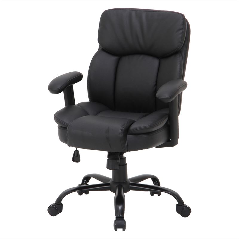 楽天市場】PUプレジデントチェアーマンチェスター BK【メーカー直送品