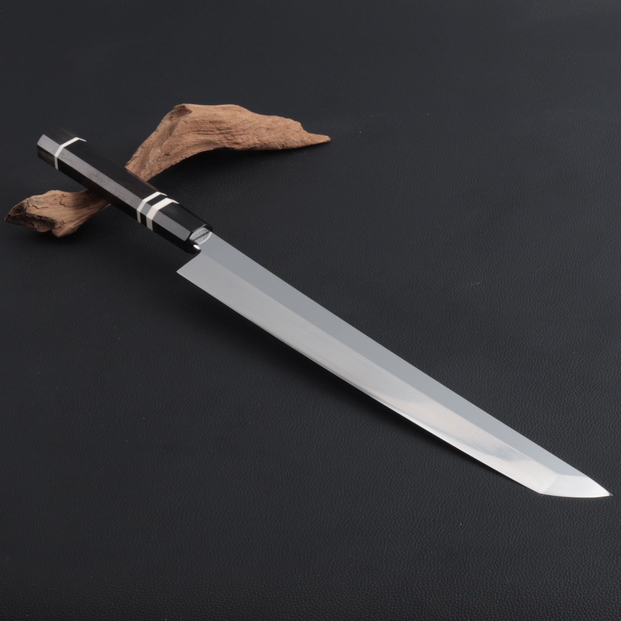 楽天市場】先丸柳刃包丁 尺（刃渡り300mm）通常鏡面仕上げ 本刃付け