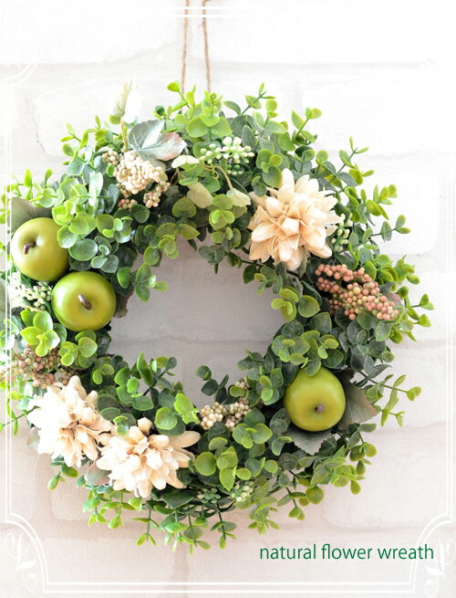楽天市場】【選べるお花】ナチュラルフラワーリース手作りキット 玄関