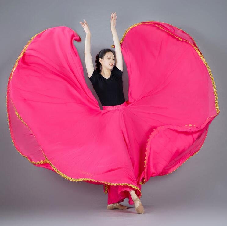 楽天市場】裾幅720°広がる 大きい裾 フレア スカート ダンス衣装