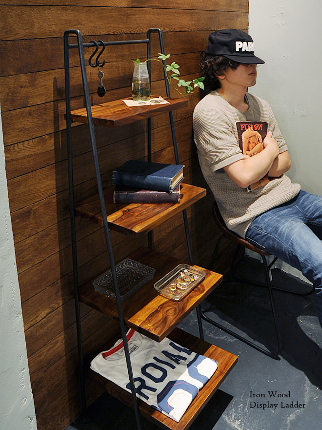 楽天市場】【インダストリアル 家具 シェルフ ウッド 木 アイアン 什器