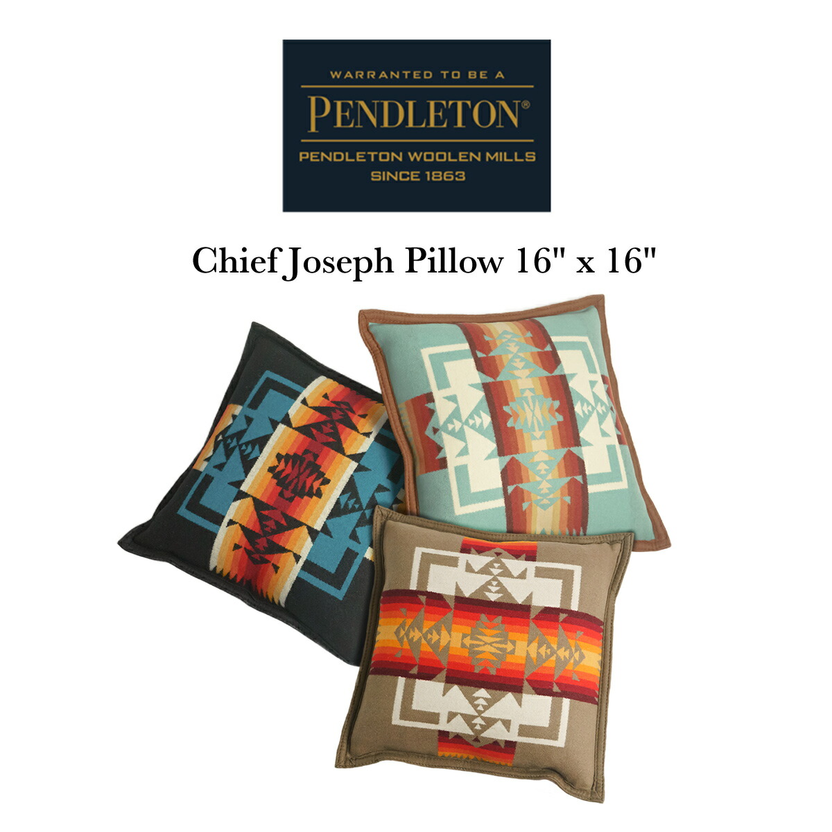 シモオチページ ペンドルトン リメイク 座布団カバー チーフジョセフ