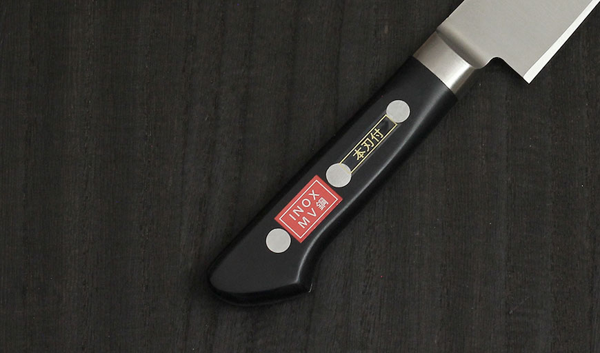 楽天市場】INOX ツバ付 筋引 240mm 實光包丁(堺包丁) 堺 名入れ 日本製