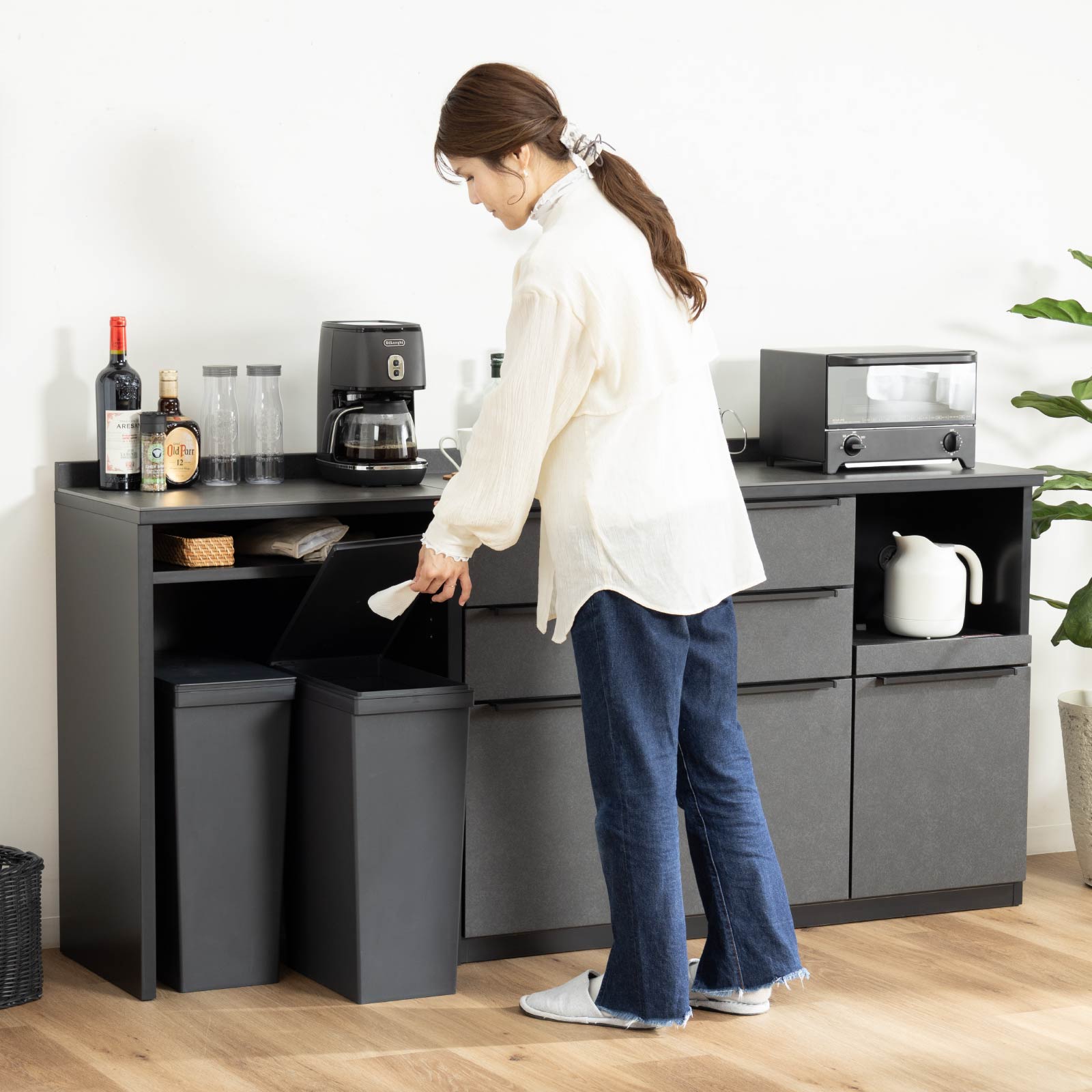 楽天市場】【20%OFFクーポン配布中!】 キッチンカウンター 180 cm 完成