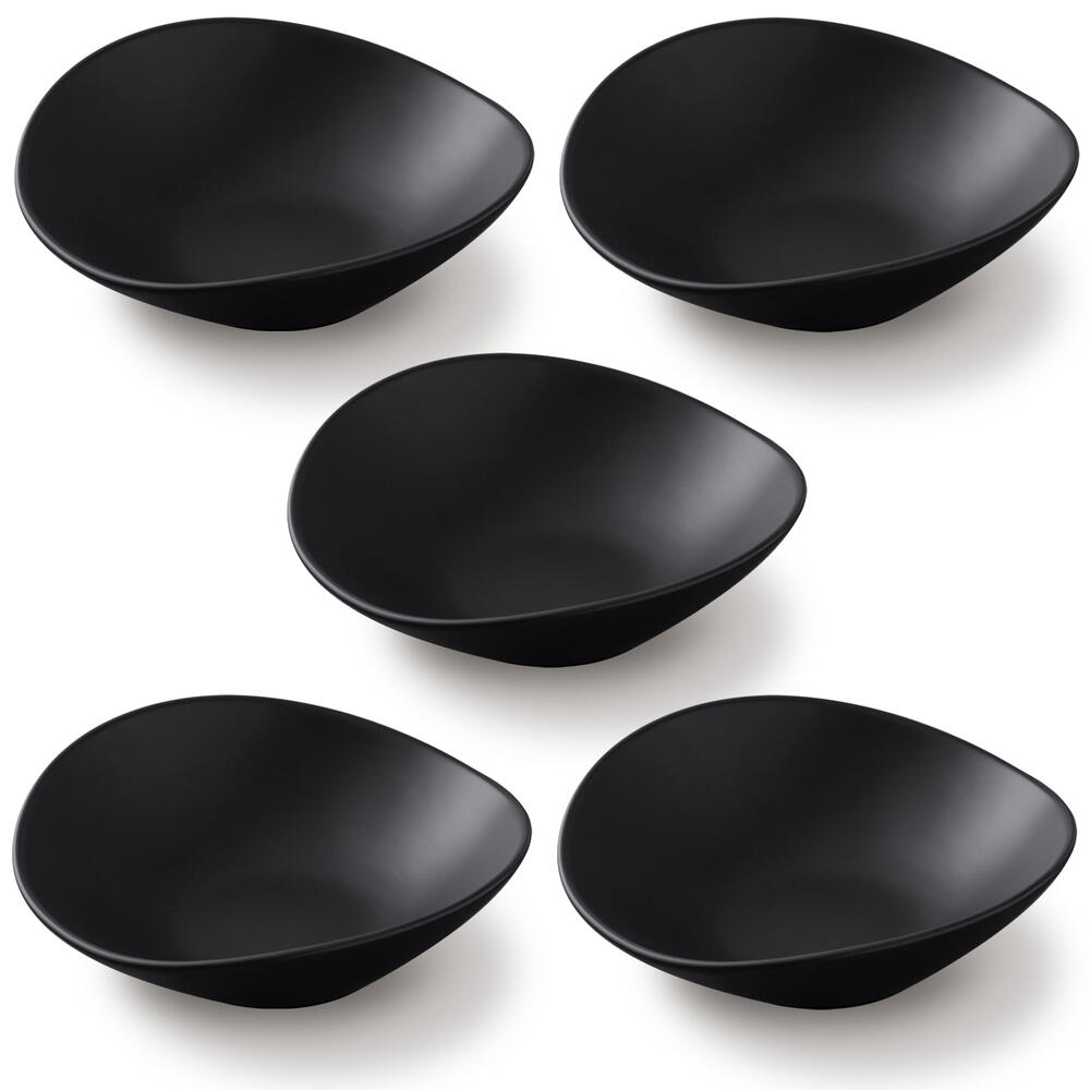 楽天市場】【5枚SET】16×5cm 楕円 ボウル S ブラック 240cc 黒い 食器