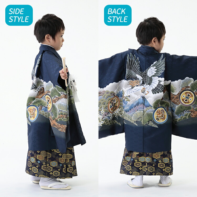 楽天市場】【レンタル】七五三 着物 5歳 羽織袴セット 男の子 15点フル