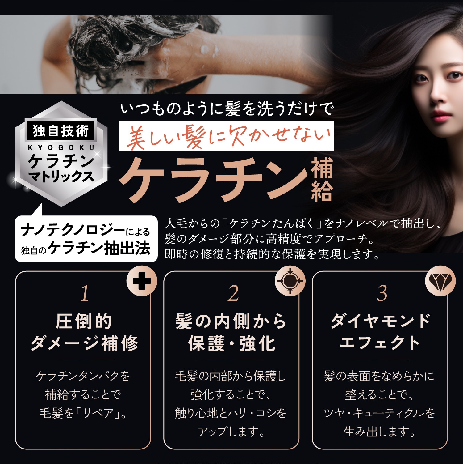 楽天市場】公式 スーパーSALE30%OFF 【 KYOGOKU ケラチンシャンプー