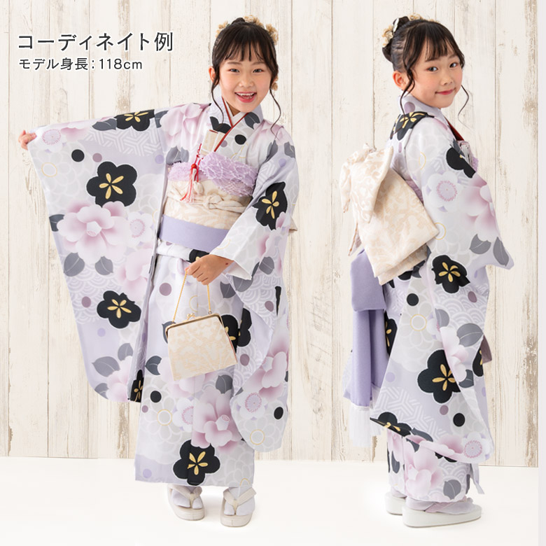 楽天市場】七五三 女の子 着物 四つ身 祝い着 単品 7歳 小紋柄 襦袢
