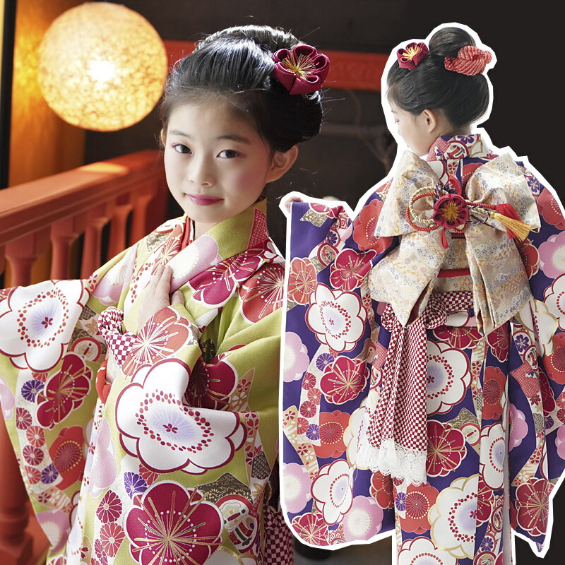 楽天市場】七五三 着物 7歳 フルセット 購入 販売 レトロ 一梅(いちめ