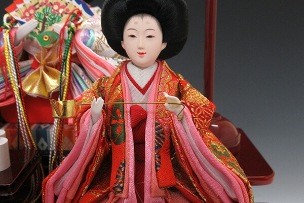 楽天市場】雛人形 ひな人形 K102 オルゴール付き【三人官女】【五人