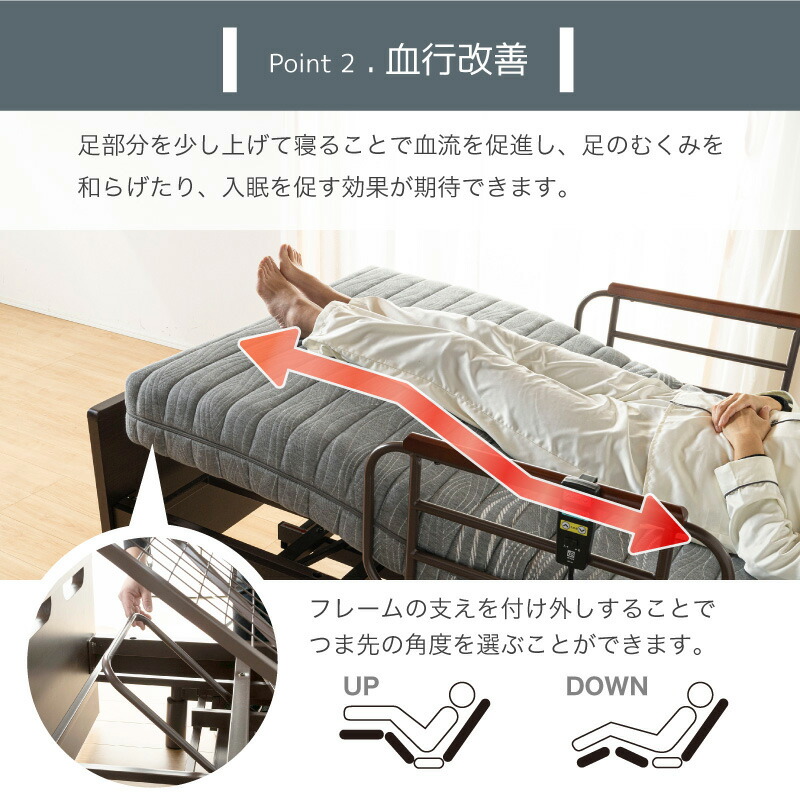 楽天市場】50%OFF 3/11 1:59迄☆ 電動ベッド マットレス付き 介護
