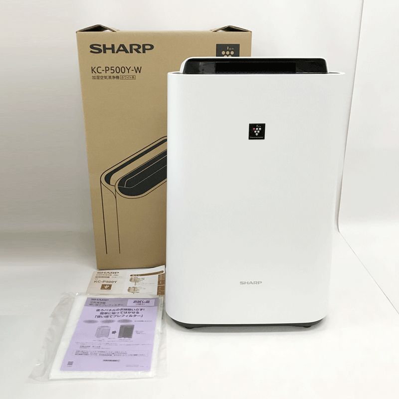 SHARP 加湿空気清浄機 2022年 KC-P500Y-W 中古 SHARP 加湿空気清浄機