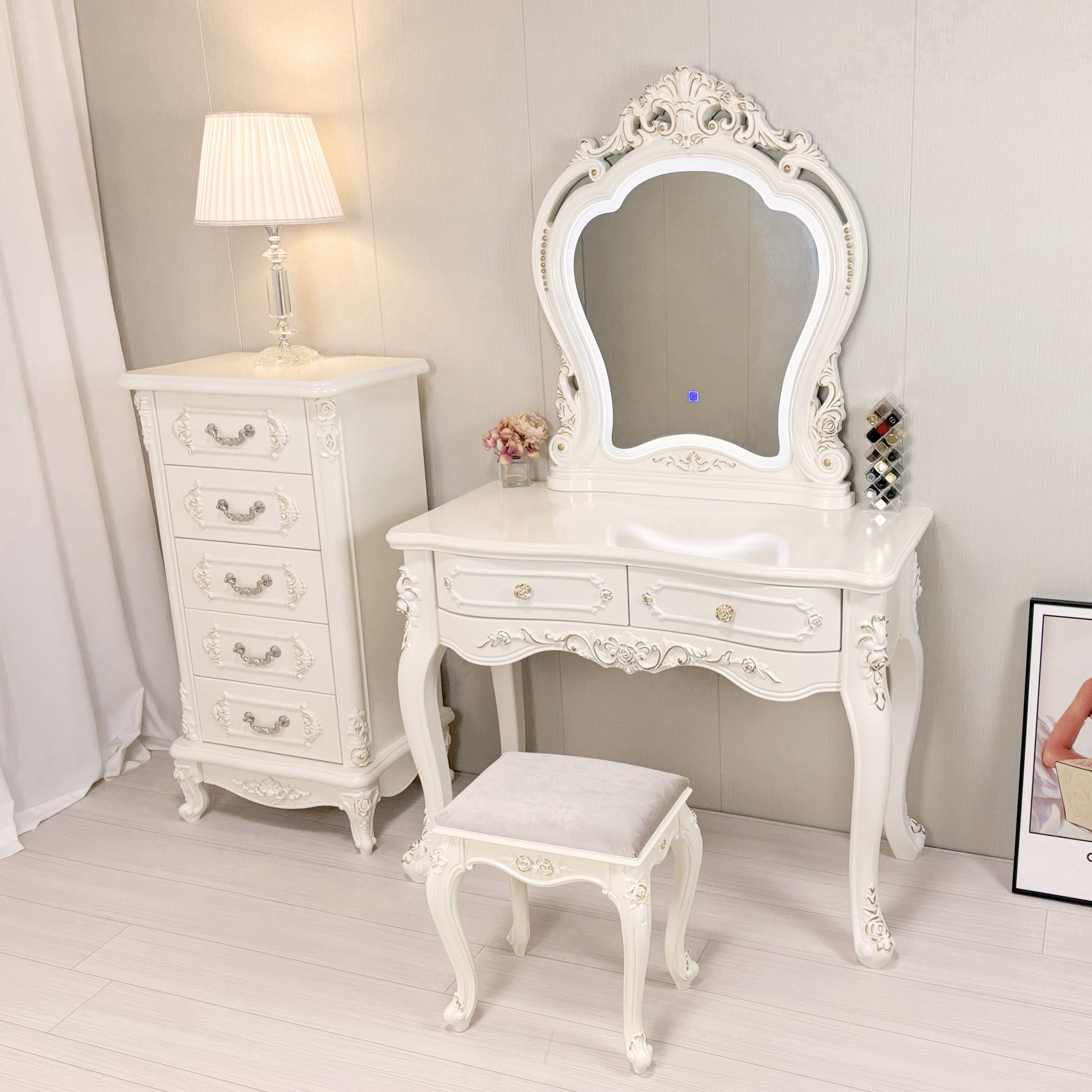 楽天市場】20時～ポイントアップ ドレッサー おしゃれ アンティーク風