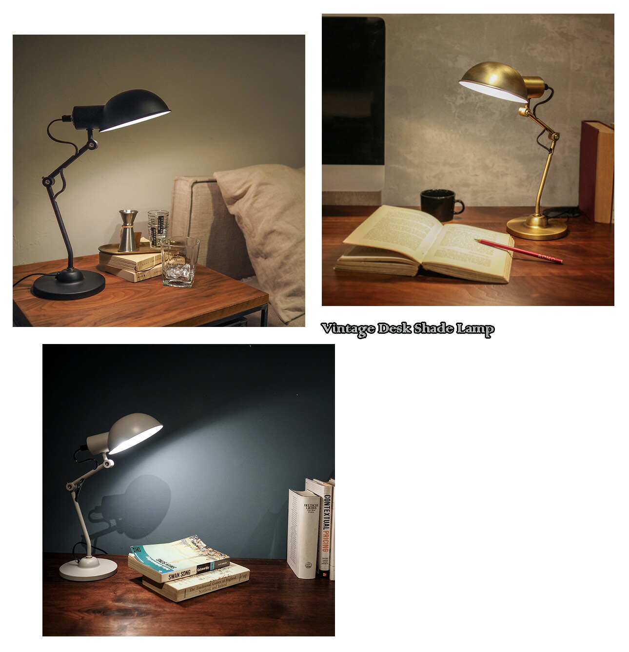 楽天市場】オシャレな机にはオシャレなライトをレトロインダストリアル