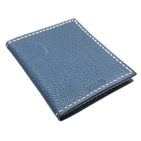 楽天市場】HERMES エルメス ミニフォトケース 写真入れ レザー ブルー