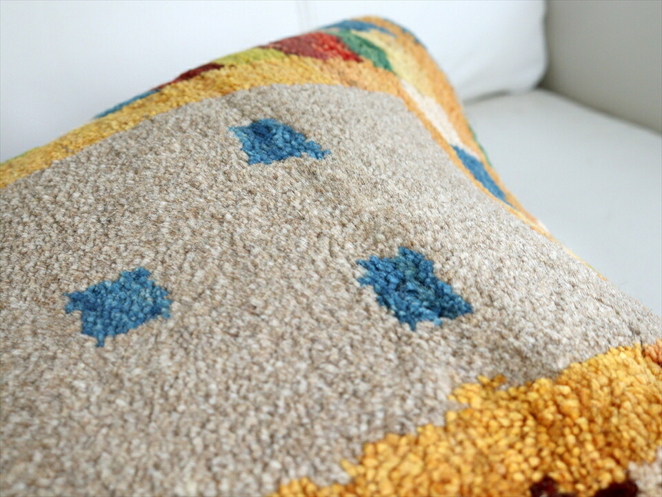 楽天市場】ギャッベクッションカバー40cmサイズ/イラン製手織り