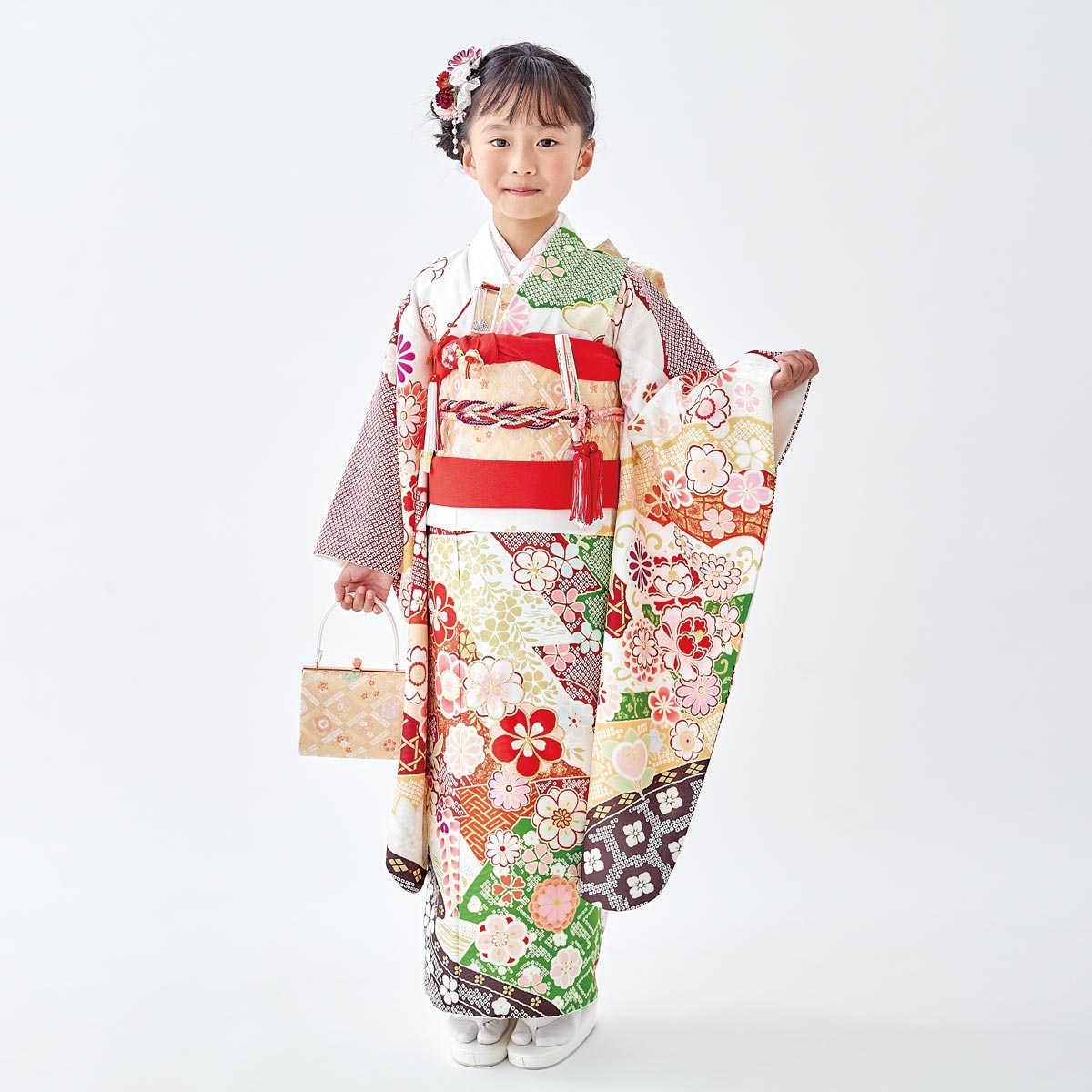 楽天市場】【レンタル】753 七五三 着物 7歳 フルセット 女の子