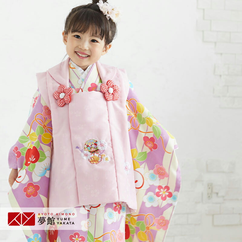 楽天市場】【レンタル】[七五三 着物 3歳 女の子] 三歳 「K047 ピンク