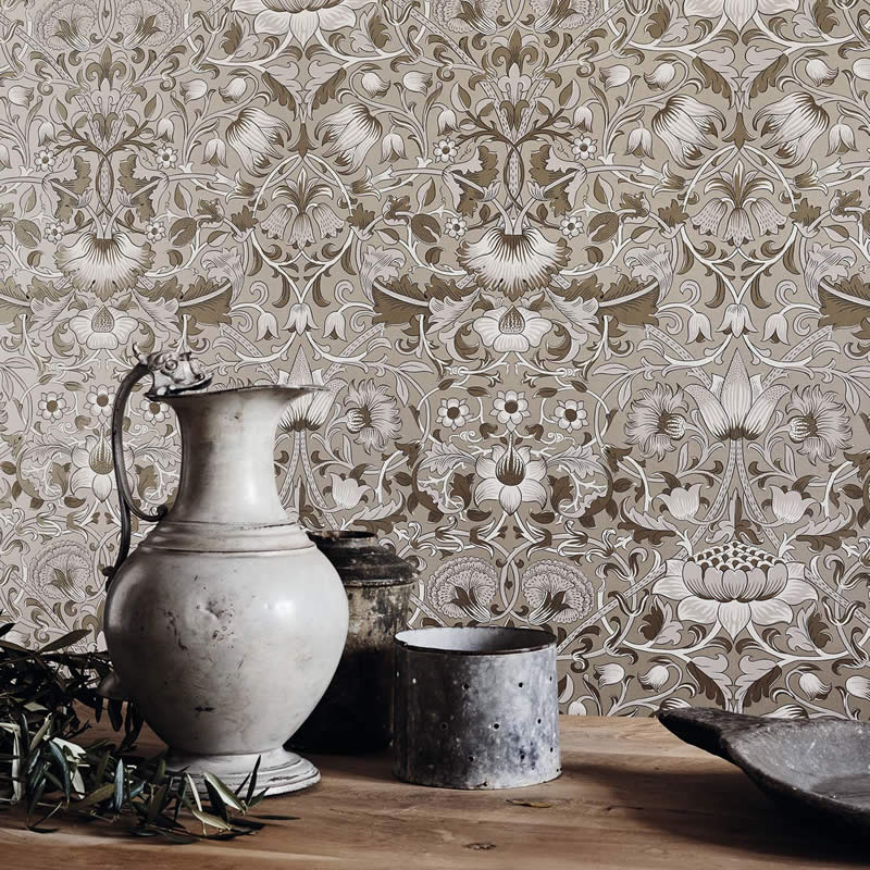 楽天市場】ウィリアムモリス 壁紙 PURE MORRIS Pure Lodden 216027