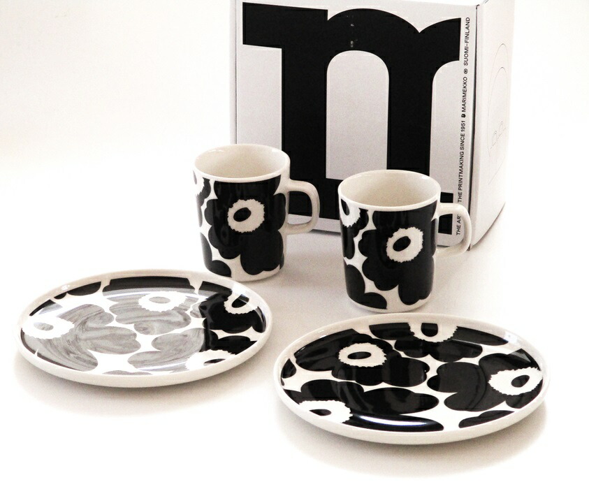 楽天市場】マリメッコmarimekko マグ＆プレートセット ペアセット マグ