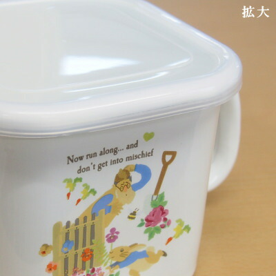 楽天市場】保存容器 ピーターラビット ホーロー製蓋付きストックポット