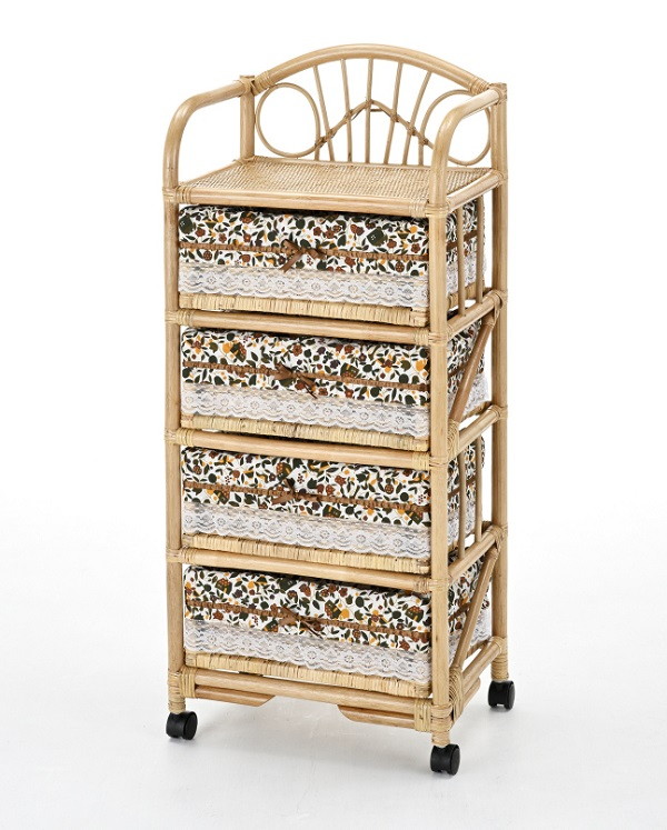 楽天市場】チェスト 4段（素材（インテリア）籐）の通販