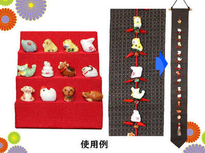 楽天市場】十二支陶器パーツ 十二支 干支 子 丑 寅 卯 辰 巳 午 未 申