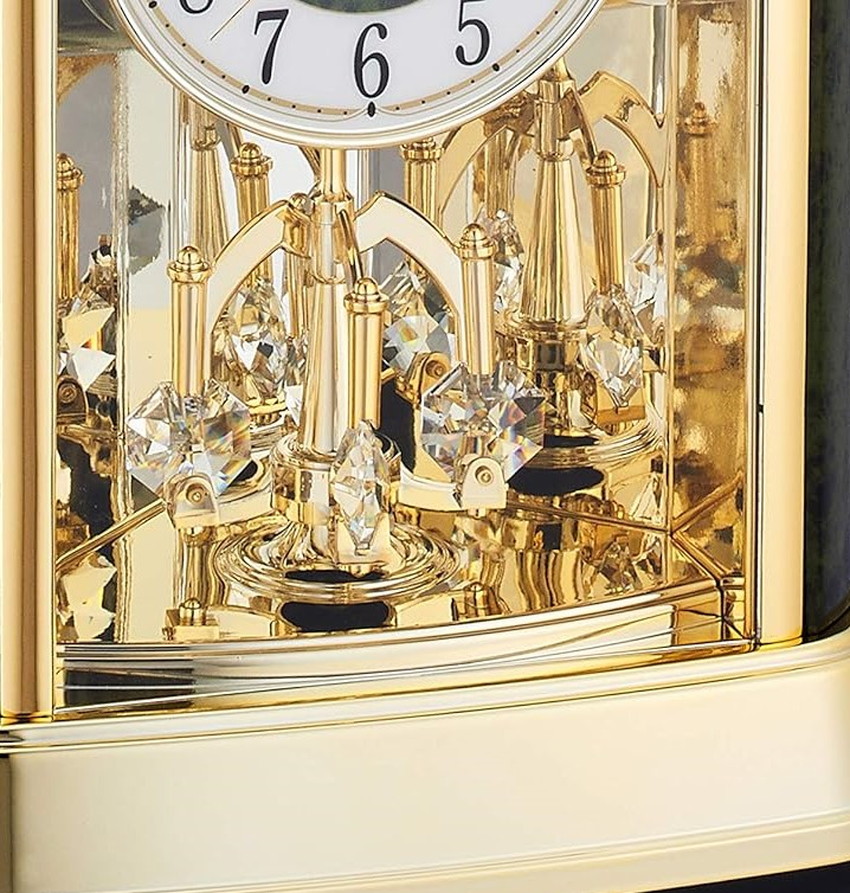 難あり】 シチズン 水晶時計 リズムクォーツ 大型 置時計 44×35cm