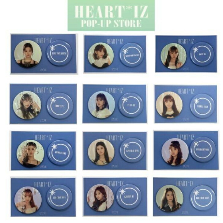 楽天市場】IZ*ONE 缶バッジセット PIN BUTTON SET [HEART*IZ POP UP