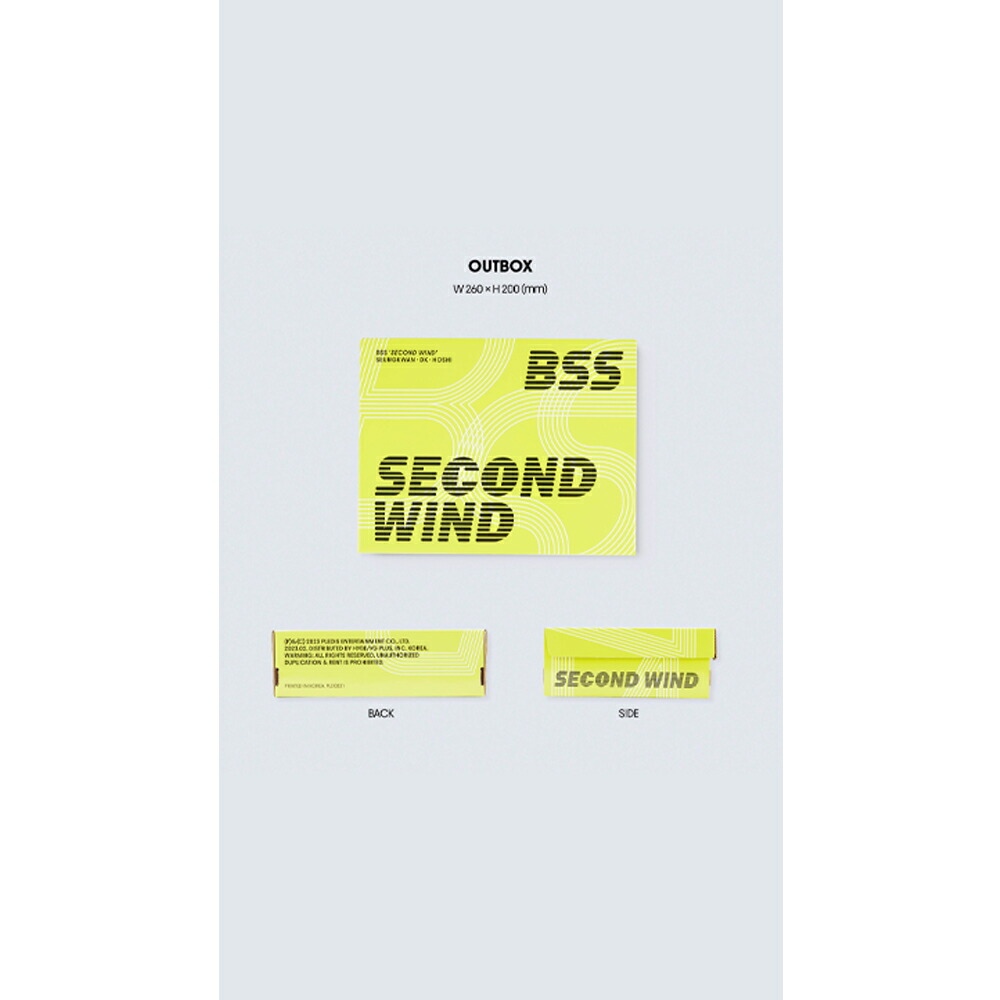 楽天市場】BSS(seventeen) 1st Single Album 'SECOND WIND' (Special