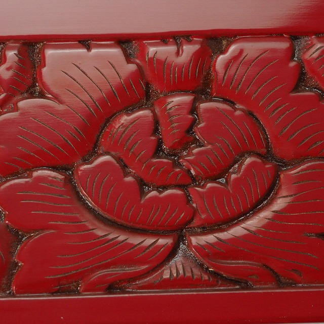 楽天市場】村上木彫堆朱 花台 飾り台 0001伝統的工芸品 華道 茶道