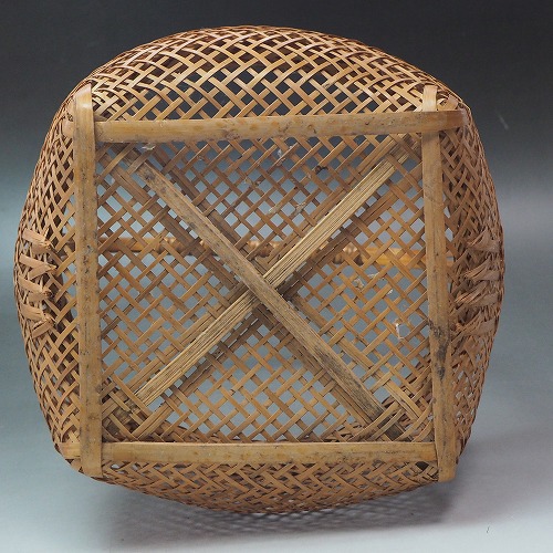 楽天市場】0236 手提げ 竹籠古民具 かご 昭和 収納 入れ物古民家