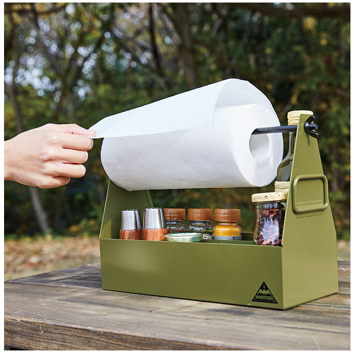 楽天市場】スパイスボックス キャンプ 定番 キッチンペーパーホルダー