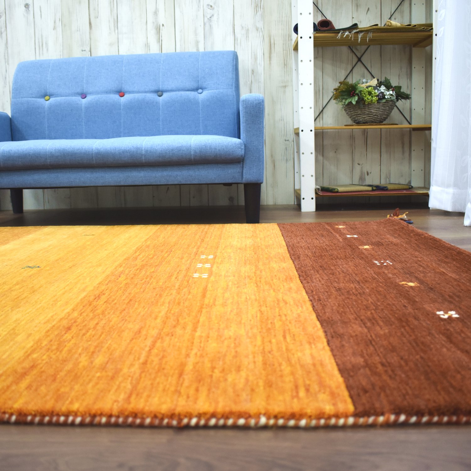 楽天市場】ギャッベ ラグ 140×200cm (インドギャッベ) ギャベ 絨毯