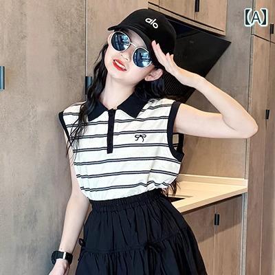 楽天市場】ポロシャツ ミニスカート セットアップ 女の子 夏服 子供用