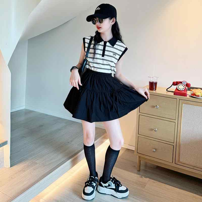 楽天市場】ポロシャツ ミニスカート セットアップ 女の子 夏服 子供用