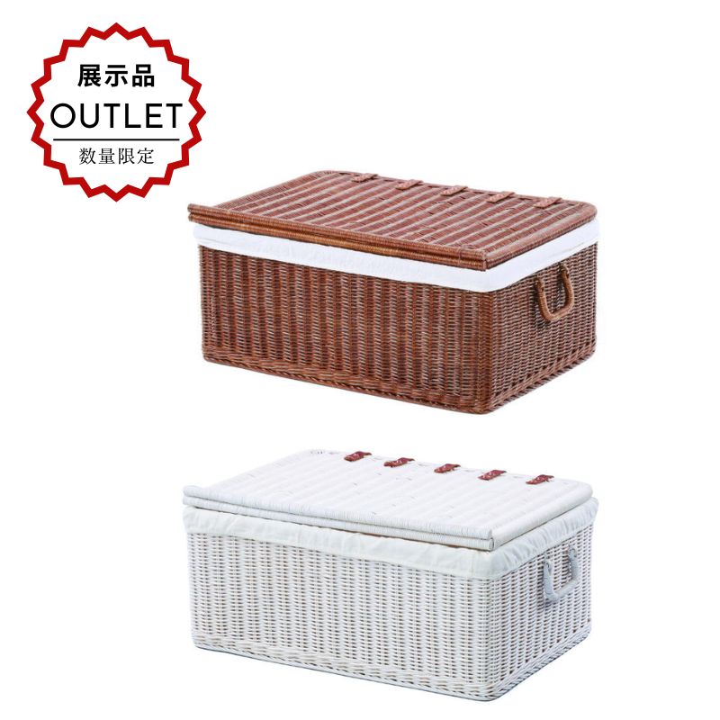 楽天市場】【展示品処分・アウトレット】収納ボックス バスケット 蓋