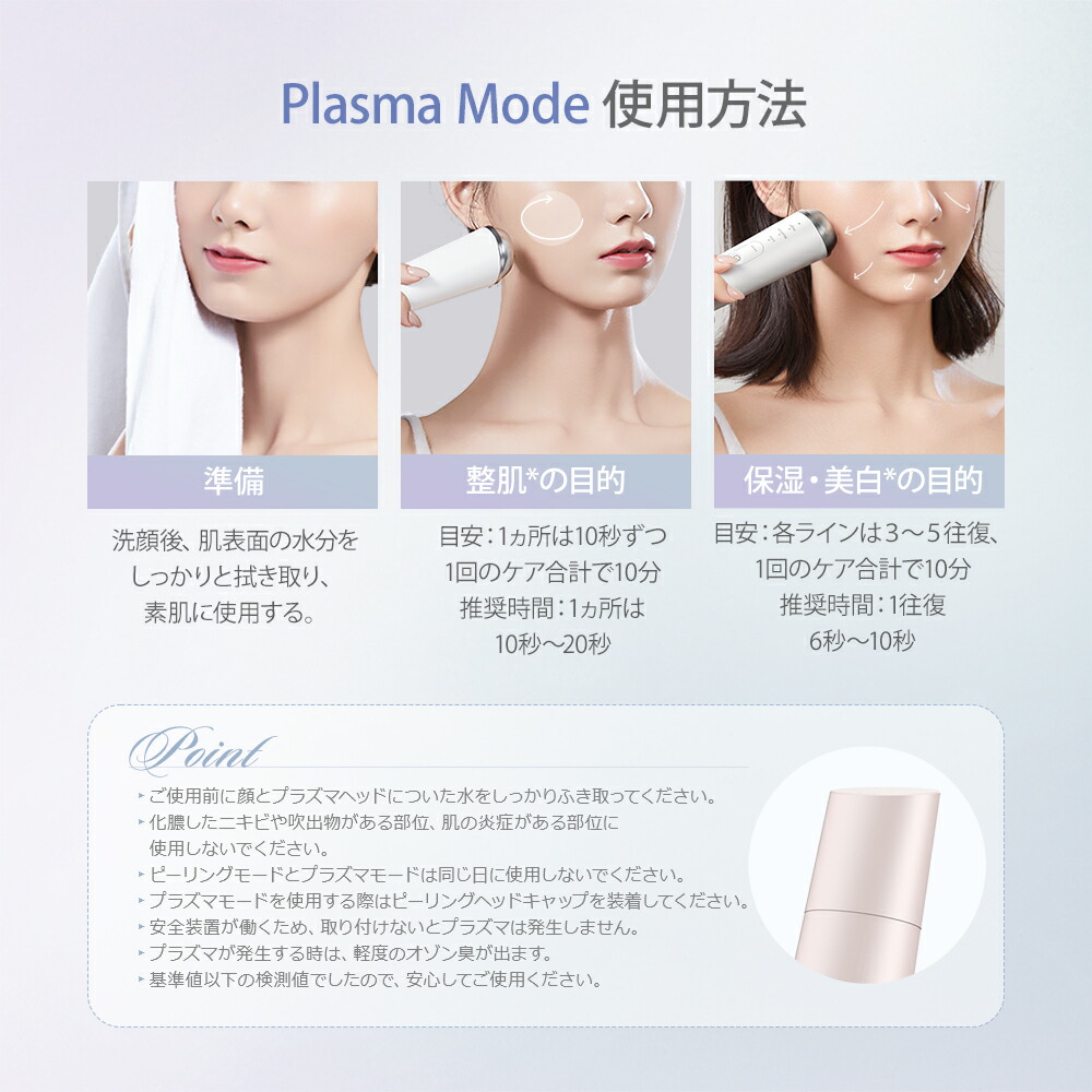 楽天市場】プラズマ美顔器RISE R1 cosbeauty 毛穴ケア 超音波振動 多