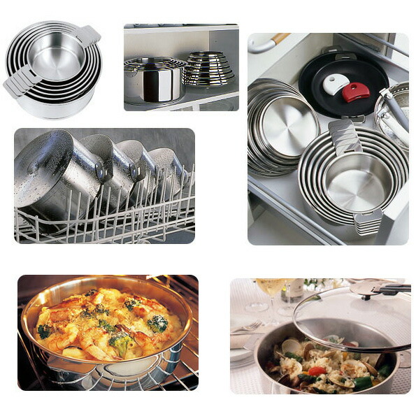 楽天市場】【送料無料】クリステル CRISTEL 両手鍋 G深鍋 22cm【IH対応