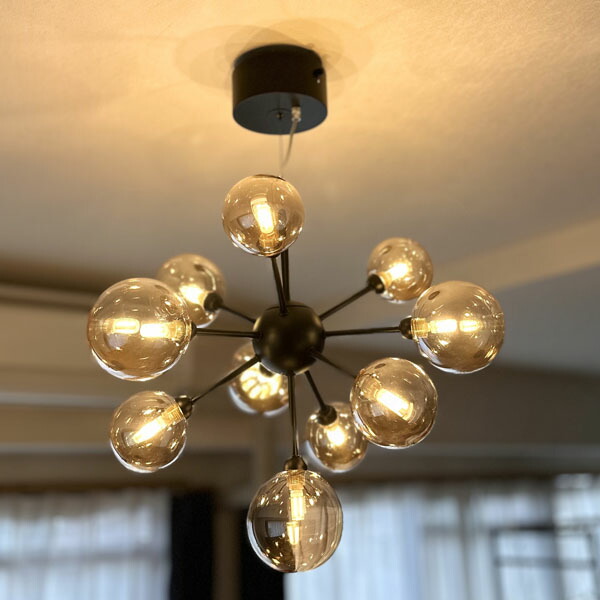 楽天市場】ディアナ バブルペンダントライト 10灯 ブラック 【G9型LED