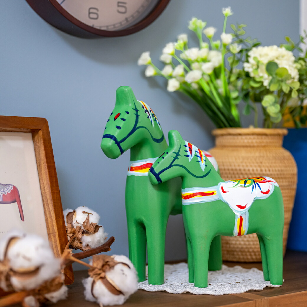 楽天市場】ダーラナホース ダーラへスト 大 小 2個セット 北欧 北欧