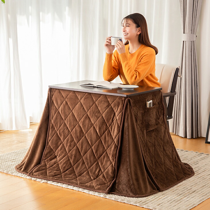 楽天市場】こたつテーブル 一人用 パーソナルこたつ＋こたつ布団＋肘