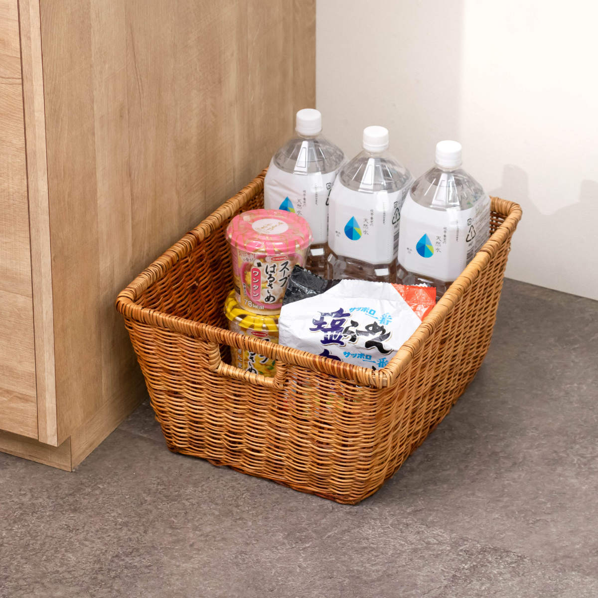 楽天市場】かご バスケット 収納 約 幅42×奥行33.5×高さ21.5cm 2個