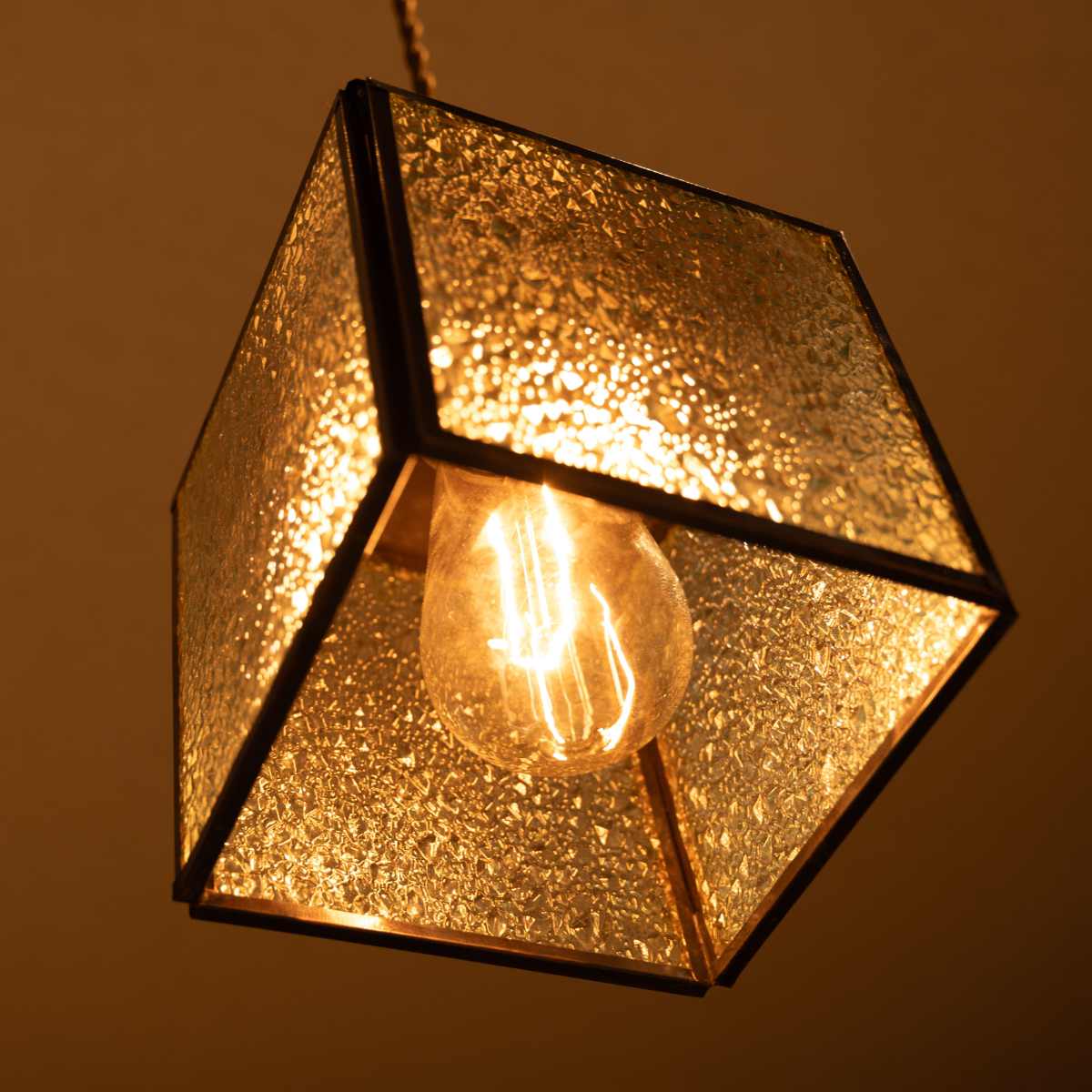 楽天市場】ペンダントライト ステンドグラスライト 四角 E26