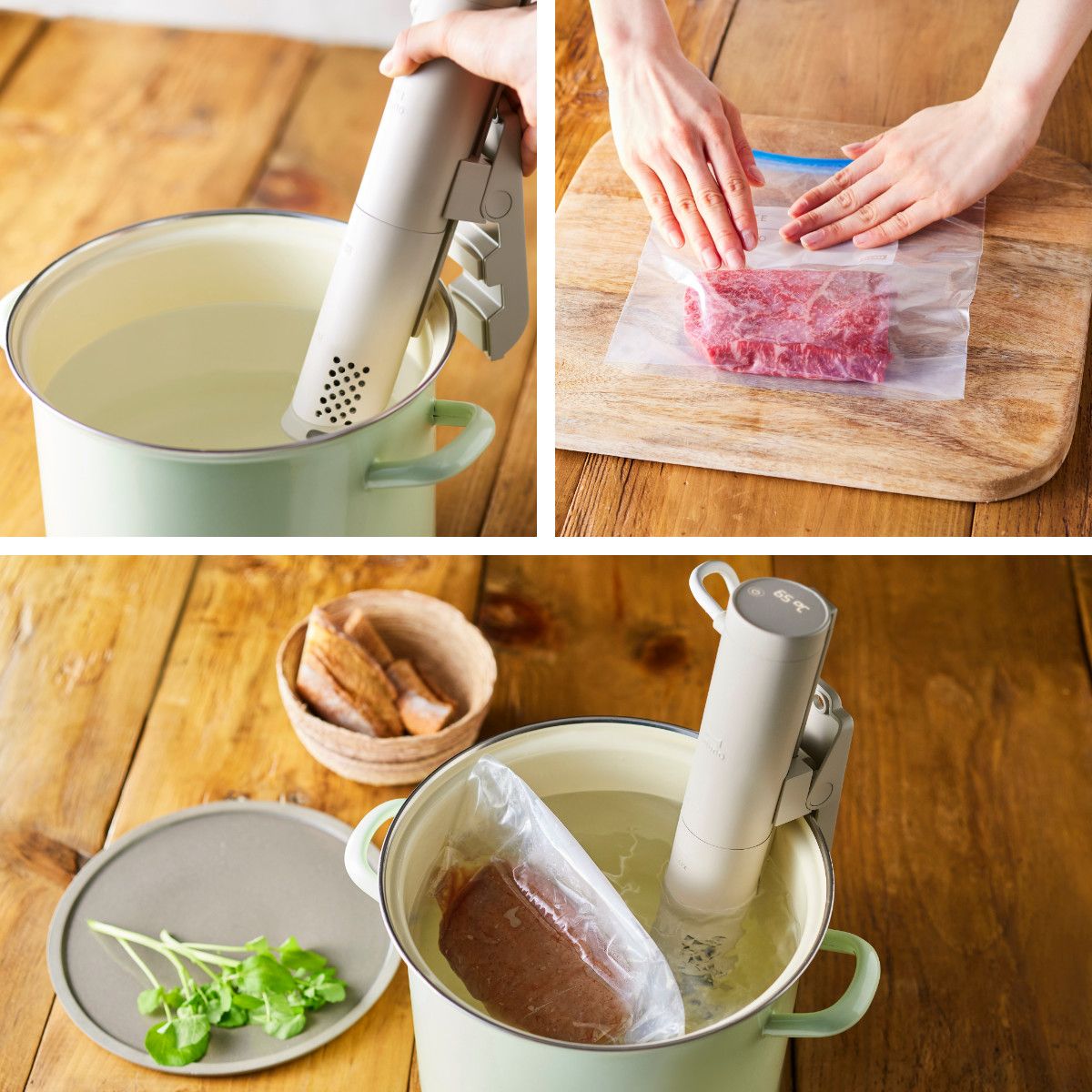 楽天市場】BRUNO コンパクト低温調理器 1000W クリップ式 スロー