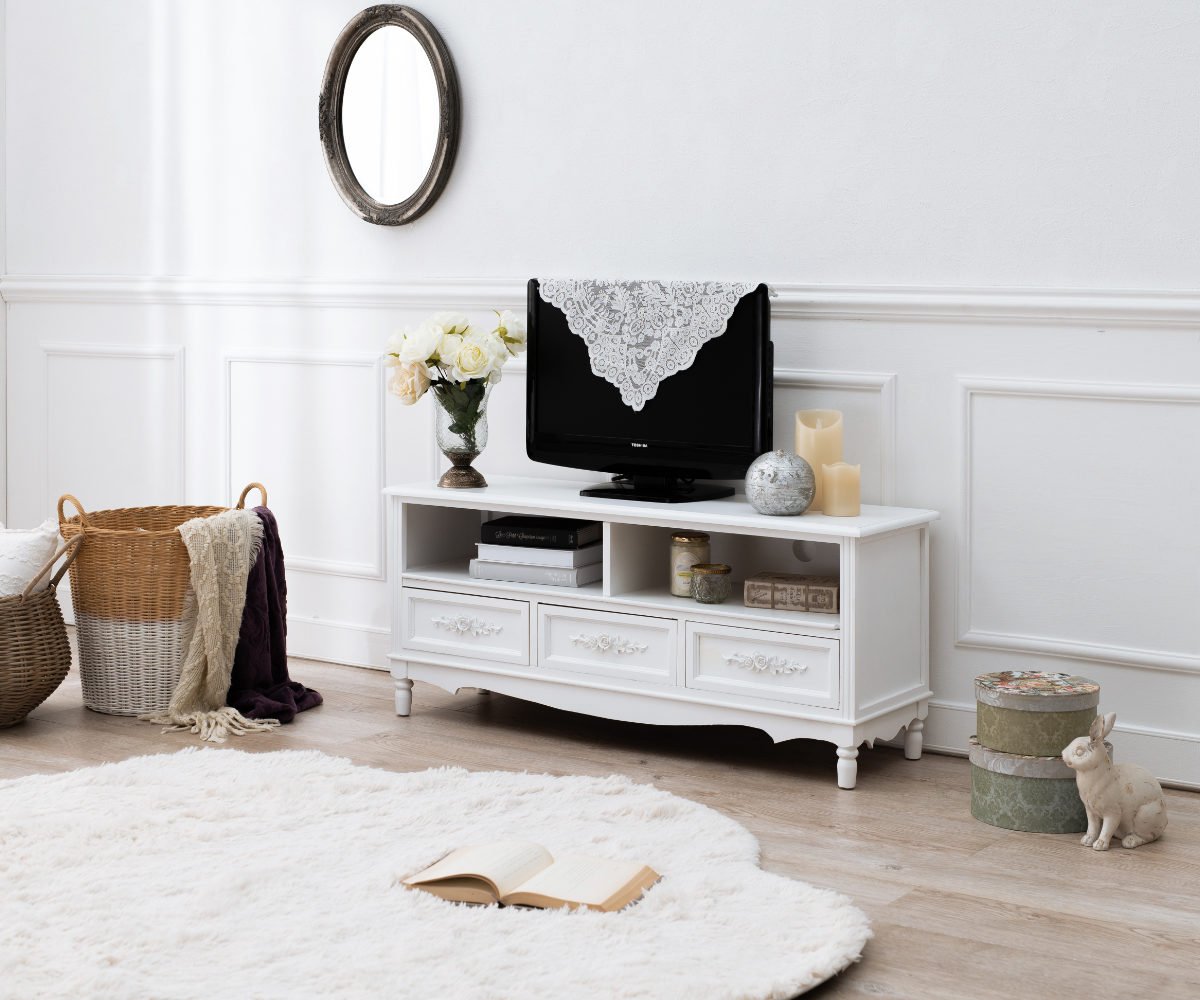 楽天市場】テレビ台 ウッドプロダクツ 引き出し 3杯 幅105cm 足付